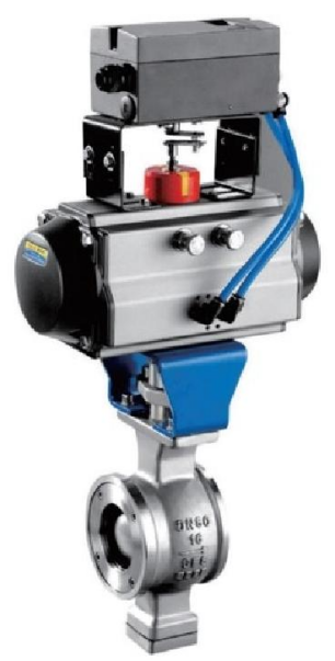 HLQ670F/H-16 气动对夹式V型球阀