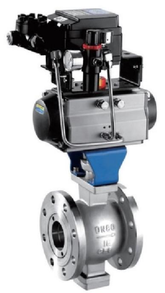 HLQ840H-16P 气动法兰式V型球阀