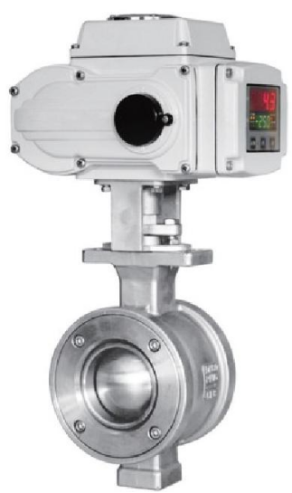 HLQ970F-16 电动对夹式V型球阀