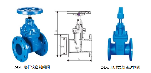 暗杆软密封闸阀/地埋式软密封闸阀